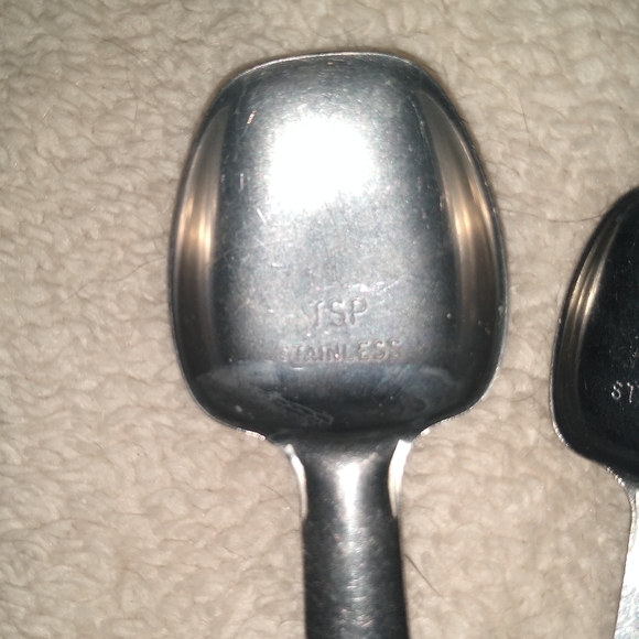 Foley style unbranded measurement spoons long handle 1 tsp 1/2 Tsp & 1/4 Tsp - Picture 4 of 8
